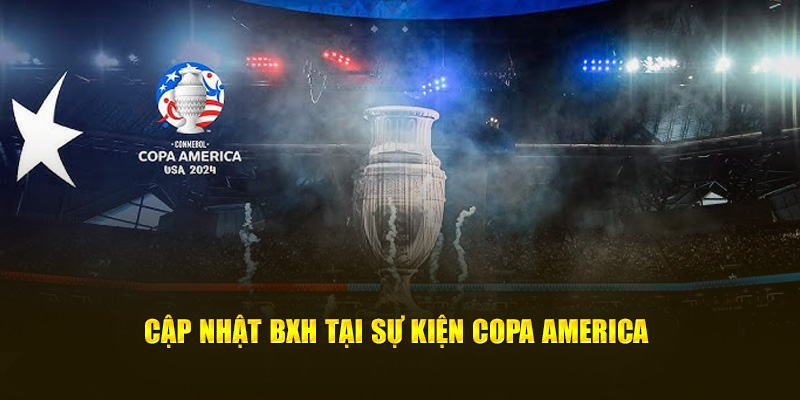 Cập nhật BXH tại sự kiện Copa America